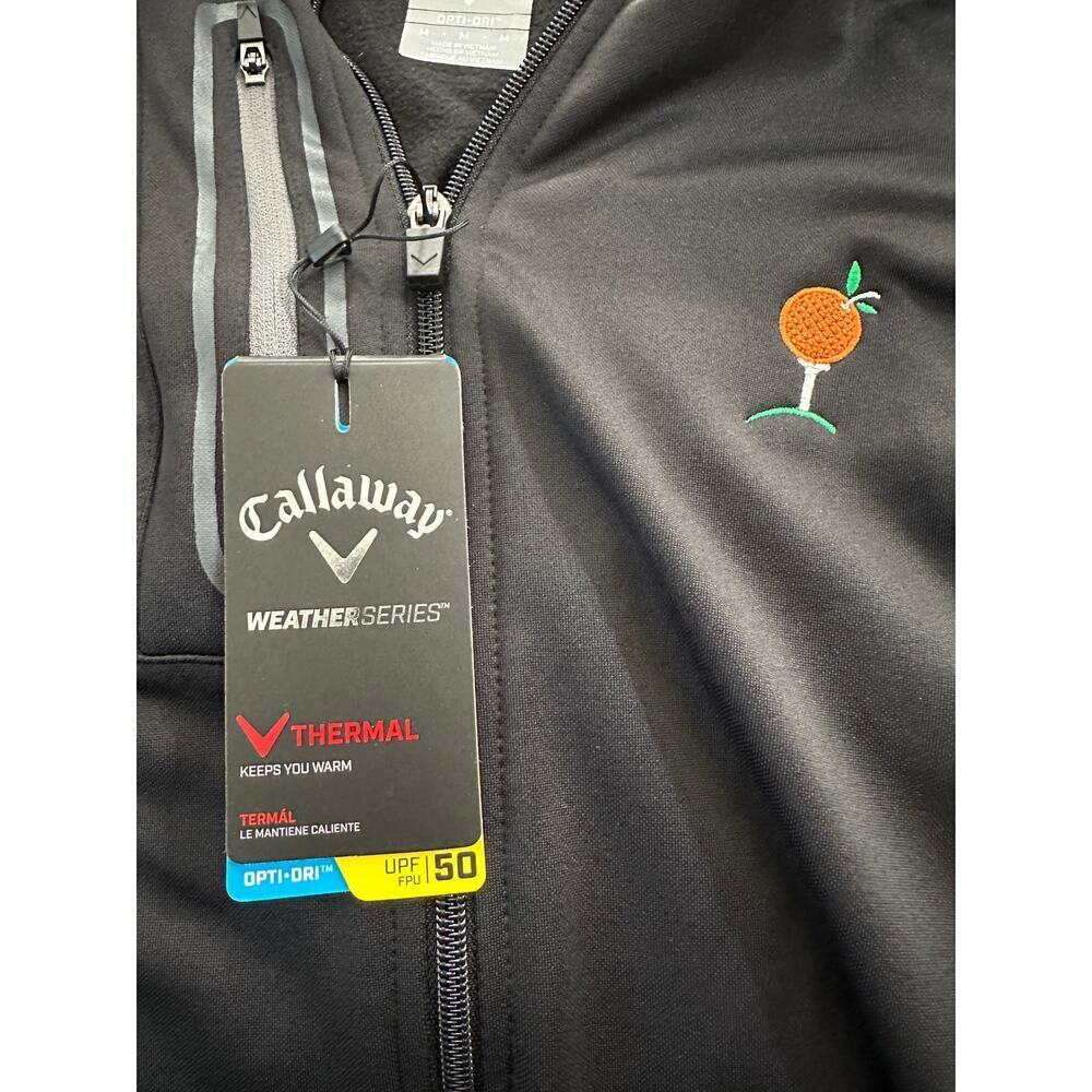 Callaway Weather Series Thermal Full Zip Gold Jacket sz Medium - Picture 4 of 4